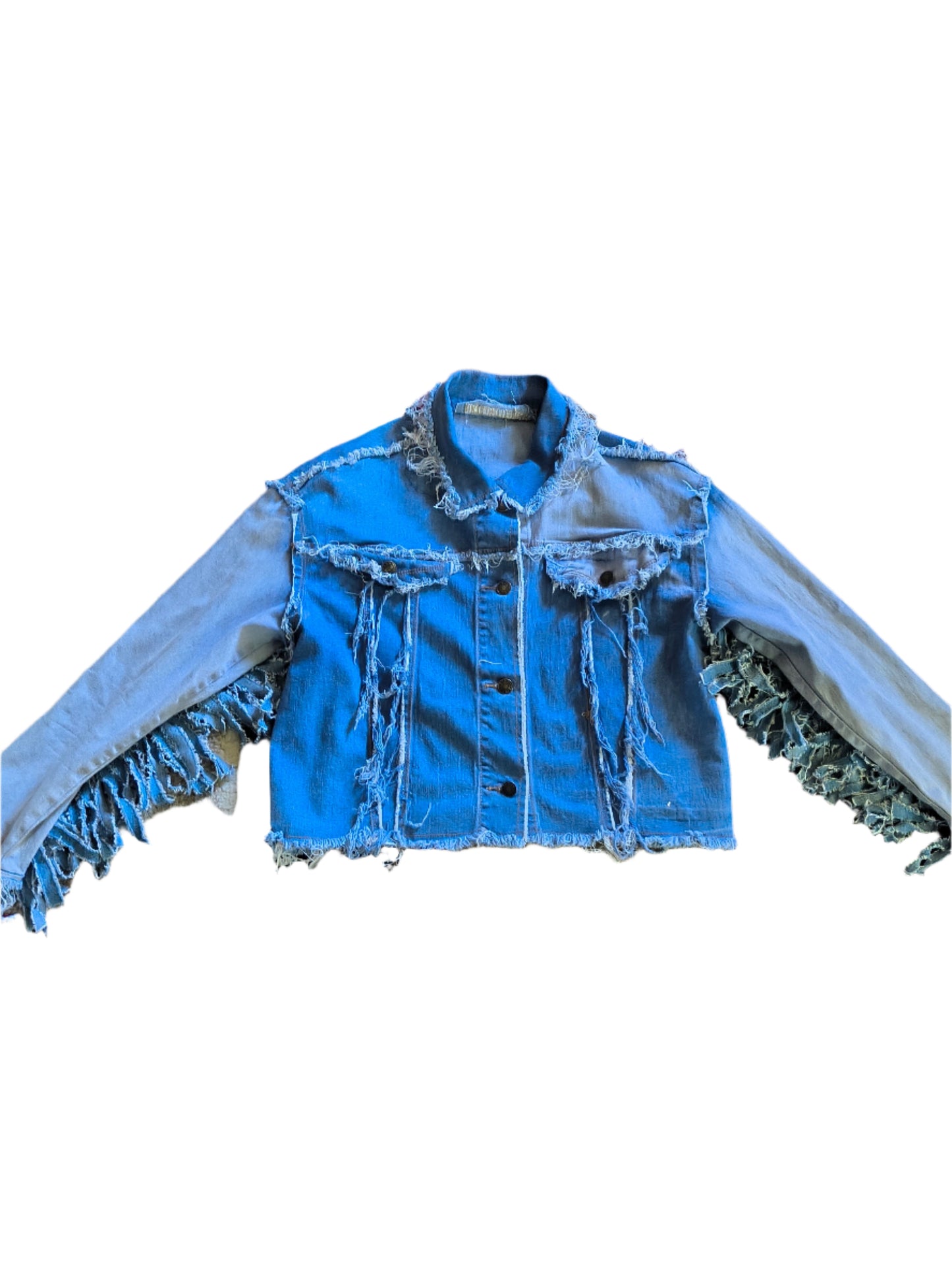 COWGIRL DENIM FRINGE JACKET